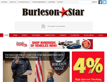 Tablet Screenshot of burlesonstar.net